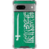 Saudi Arabia Flag Distressed Google Pixel 8a Clear Case